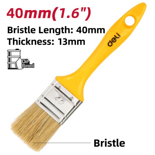 DELI DELI πινέλο βαφής DL509134 με φυσικές τρίχες, πλαστική λαβή, 40mm