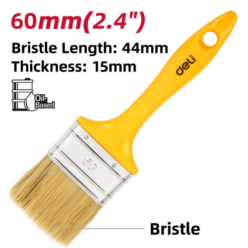 DELI DELI πινέλο βαφής DL509136 με φυσικές τρίχες, πλαστική λαβή, 60mm