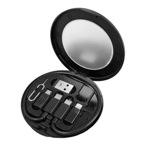 Powertech POWERTECH all in one κιτ φόρτισης με καλώδιο & αντάπτορες CAB-U161, 60W, 30cm, μαύρο