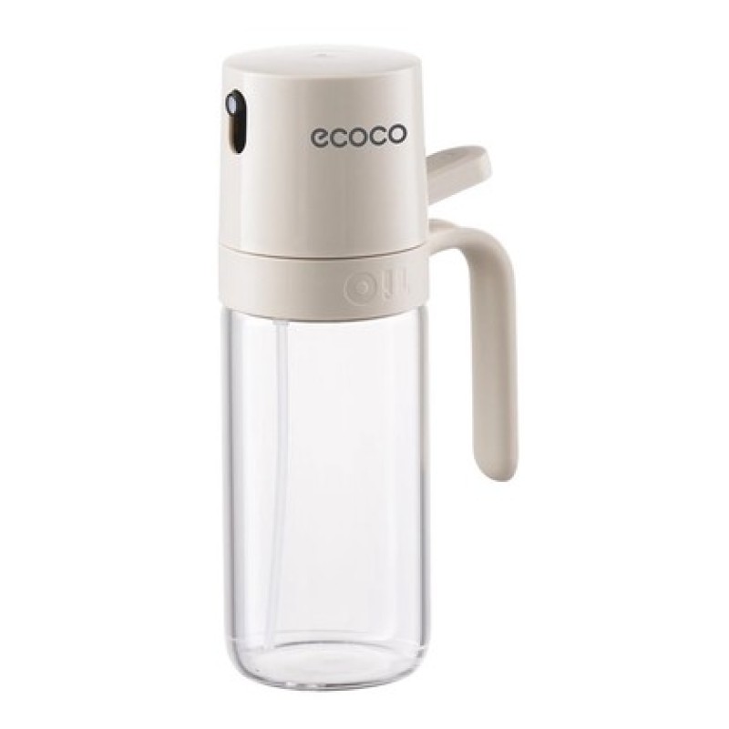 ECOCO ECOCO γυάλινο δοχείο λαδιού E24235 με ψεκαστήρα, 250ml, γκρι