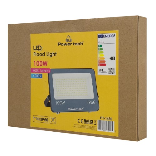 Powertech POWERTECH LED προβολέας PT-1460, 100W, 4000K, 9000lm, IP66