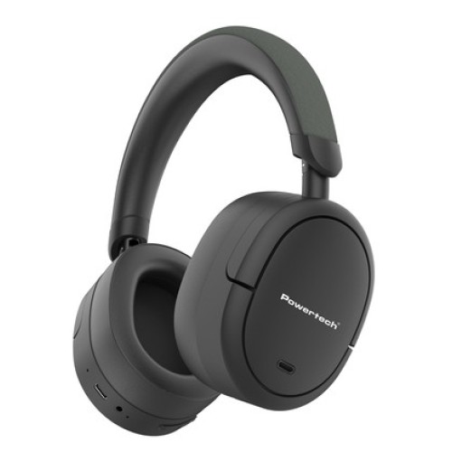 Powertech POWERTECH headphones PT-1462, ενσύρματα & ασύρματα, ANC & ENC, 40mm, 300mAh, μαύρα