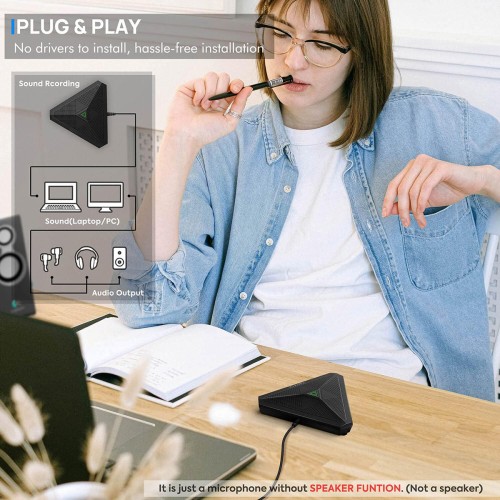 CMTECK CMTECK επιτραπέζιο μικρόφωνο M001, omnidirectional, USB, μαύρο