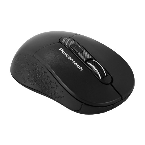 Powertech POWERTECH ασύρματο ποντίκι PT-1466, USB δέκτης, έως 1600DPI, μαύρο