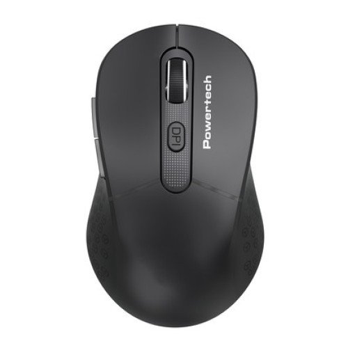 Powertech POWERTECH ασύρματο ποντίκι PT-1466, USB δέκτης, έως 1600DPI, μαύρο