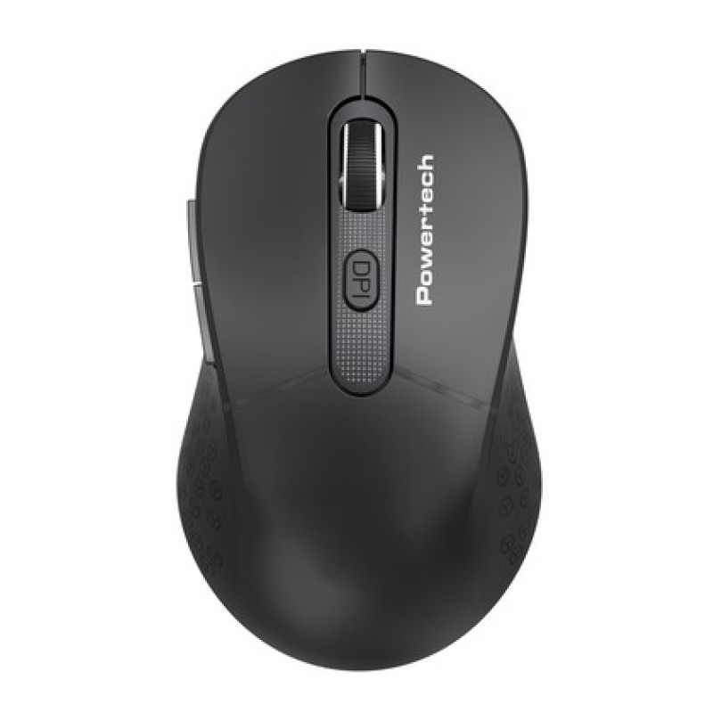 Powertech POWERTECH ασύρματο ποντίκι PT-1466, USB δέκτης, έως 1600DPI, μαύρο