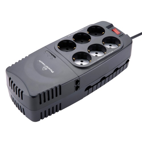 Powertech POWERTECH σταθεροποιητής ρεύματος PT-1496, 2000VA/1000W, 6x schuko