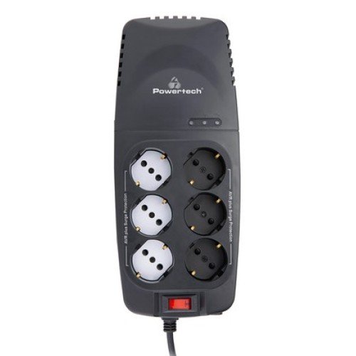 Powertech POWERTECH σταθεροποιητής ρεύματος PT-1496, 2000VA/1000W, 6x schuko