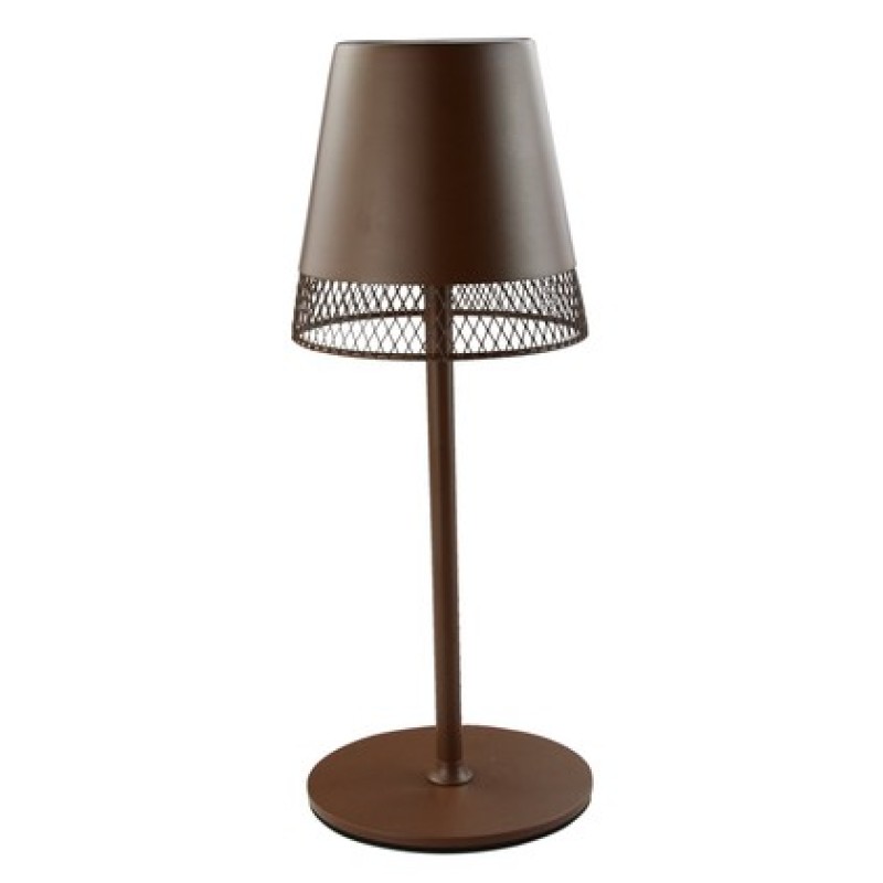 Powertech POWERTECH LED επιτραπέζιο φωτιστικό HLL-0191, ρυθμιζόμενο, επαναφορτιζόμενο, καφέ