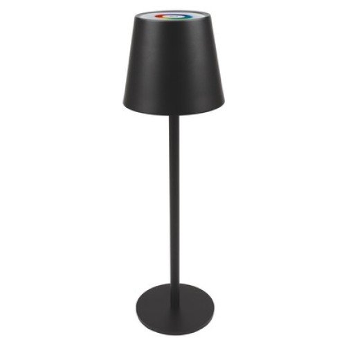 Powertech POWERTECH LED επιτραπέζιο φωτιστικό HLL-0195, RGB, ρυθμιζόμενο, επαναφορτιζόμενο, μαύρο