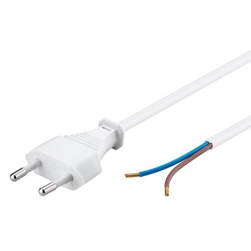 GOOBAY GOOBAY καλώδιο τροφοδοσίας 51345, 2x 0.75mm², 1.5m, λευκό