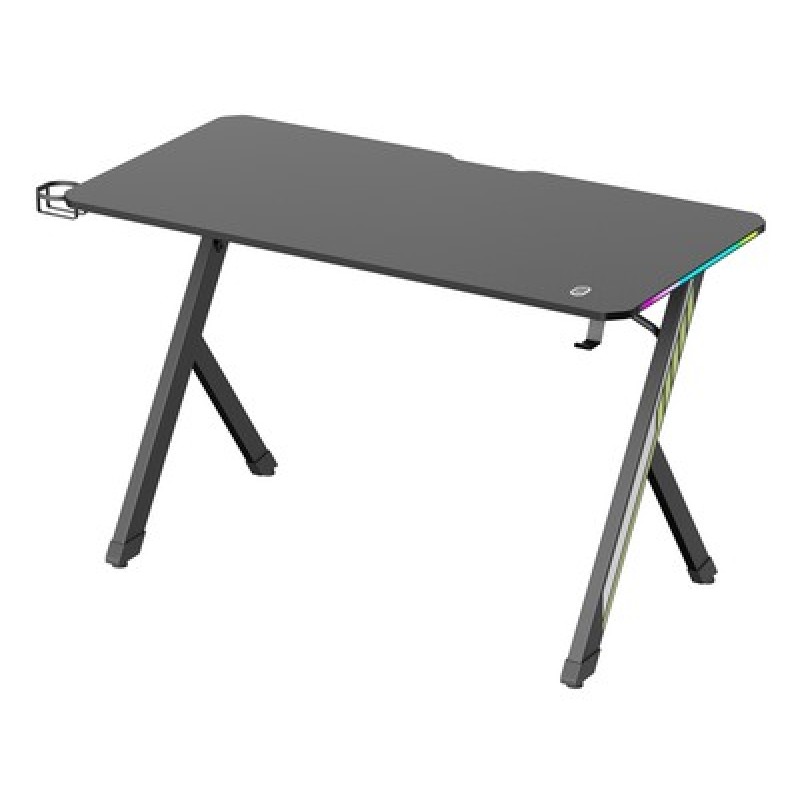 Powertech POWERTECH gaming γραφείο PT-1498 με RGB φωτισμό, 120x60x75cm, μαύρο