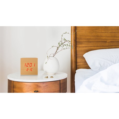 LTC LTC ψηφιακό ρολόι LXLTC04 με ξυπνητήρι & θερμόμετρο, επιτραπέζιο, καφέ