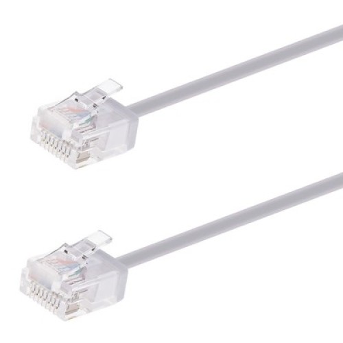 Powertech POWERTECH καλώδιο δικτύου CAB-N437, Cat 6A U/UTP, ultra slim, copper, 500MHz, 0.15m, γκρι