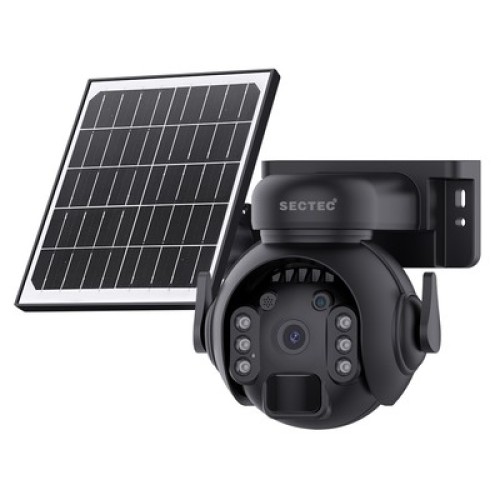Sectec SECTEC smart ηλιακή κάμερα ST-515C-3M-4G-BK, 3MP, 4G, SD, PTZ, IP65