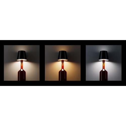 Powertech POWERTECH LED φωτιστικό για μπουκάλι HLL-0198, ρυθμιζόμενο, επαναφορτιζόμενο, λευκό