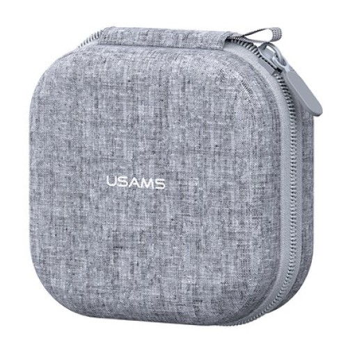 USAMS USAMS θήκη οργάνωσης ακουστικών Bluetooth ZB351, 9.5x9.5x5cm, γκρι