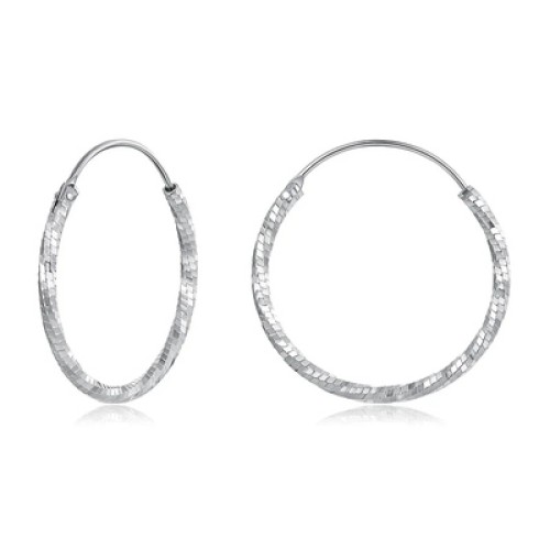 BAMOER BAMOER σκουλαρίκια κρίκοι BSE1178-L, ασήμι 925, 2.6cm, ασημί