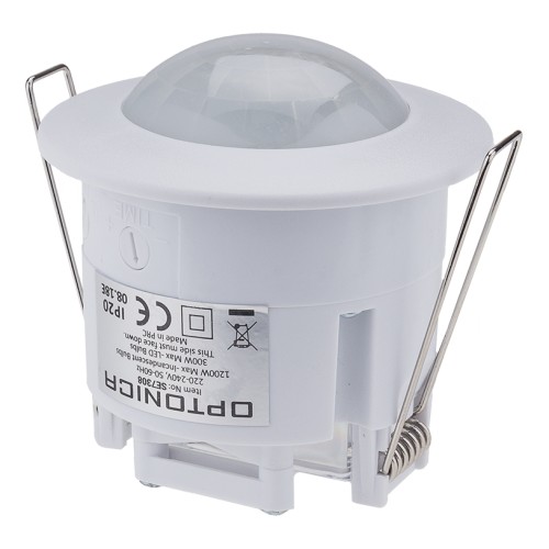 OPTONICA OPTONICA αισθητήρας κίνησης 7317, χωνευτός, 360°, 6m, IP20, λευκός