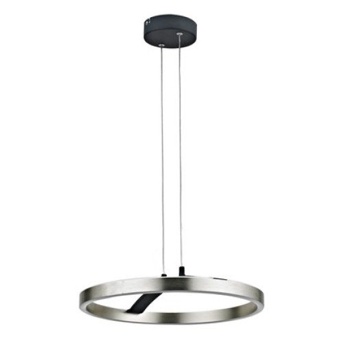 Powertech POWERTECH LED φωτιστικό οροφής HLL-0202, 29W, 4000K, Φ38x120cm, ασημί/μαύρο
