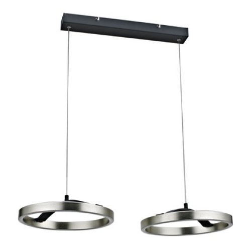 Powertech POWERTECH LED φωτιστικό οροφής HLL-0203, 42W, 4000K, 70x30x120cm, ασημί/μαύρο