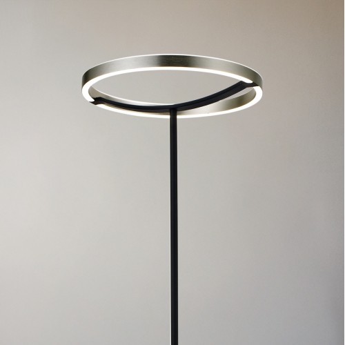 Powertech POWERTECH LED φωτιστικό δαπέδου HLL-0204, 42W, 4000K, Φ38x157cm, ασημί/μαύρο