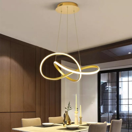 Powertech POWERTECH LED φωτιστικό οροφής HLL-0208, 48W, 4000K, Φ50cm x 120cm, χρυσό