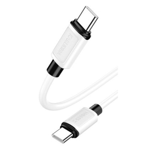 KAKUSIGA KAKUSIGA καλώδιο USB-C σε USB-C KSC-998, σιλικόνης, 100W, 480Mbps, 1m, λευκό