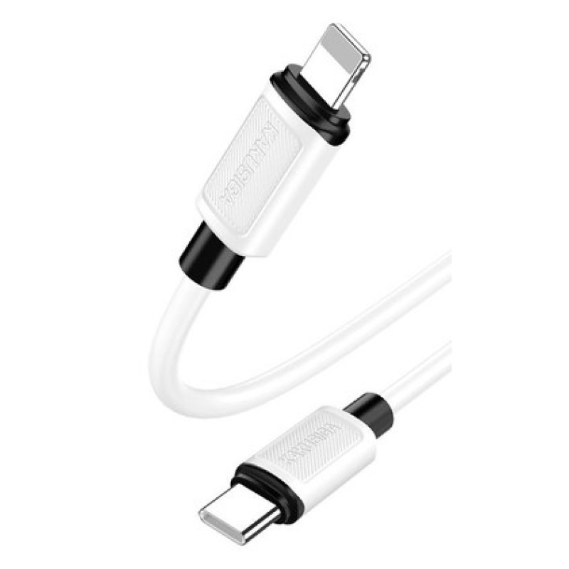 KAKUSIGA KAKUSIGA καλώδιο Lightning σε USB-C KSC-998, σιλικόνης, 30W, 480Mbps, 1m, λευκό