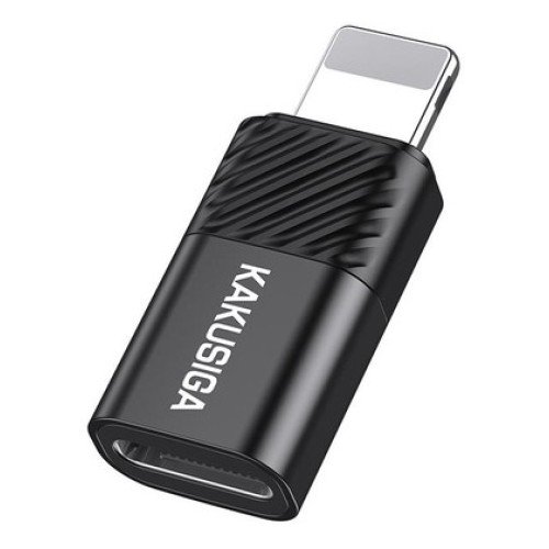 KAKUSIGA KAKUSIGA αντάπτορας Lightning σε USB-C KSC-1408, 480Mbps, 2A, μαύρος
