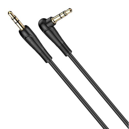 KAKUSIGA KAKUSIGA καλώδιο ήχου 3.5mm KSC-521, AUX, 90°, HiFi 1m, μαύρο