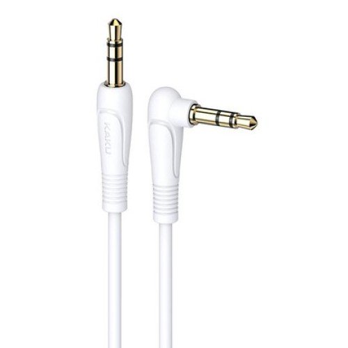 KAKUSIGA KAKUSIGA καλώδιο ήχου 3.5mm KSC-521, AUX, 90°, HiFi 1m, λευκό
