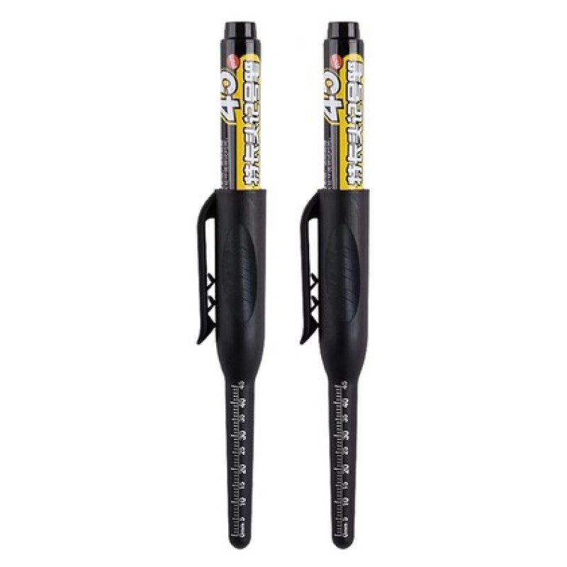 UNBRANDED Ανεξίτηλος μαρκαδόρος σημαδέματος TOOL-0098 με μακριά μύτη, 45mm, μαύρος, 2τμχ