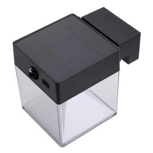 Powertech POWERTECH LED ηλιακό φωτιστικό PT-1519 με αισθητήρα κίνησης, 4W, 2000mAh, μαύρο