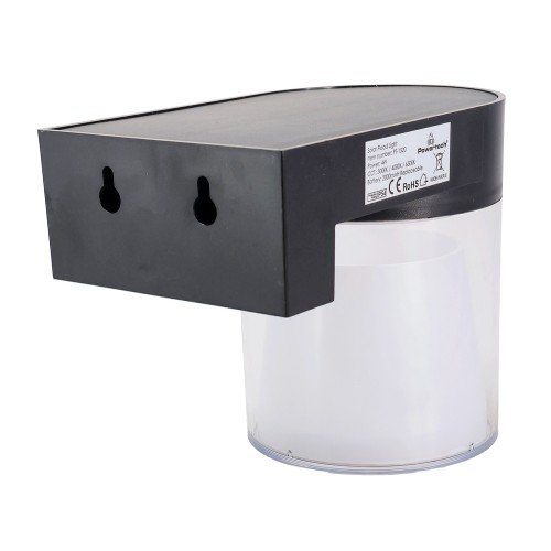 Powertech POWERTECH LED ηλιακό φωτιστικό PT-1520 με αισθητήρα κίνησης, 4W, 2000mAh, μαύρο