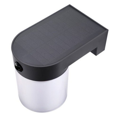 Powertech POWERTECH LED ηλιακό φωτιστικό PT-1520 με αισθητήρα κίνησης, 4W, 2000mAh, μαύρο