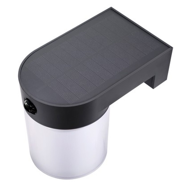 Powertech POWERTECH LED ηλιακό φωτιστικό PT-1520 με αισθητήρα κίνησης, 4W, 2000mAh, μαύρο