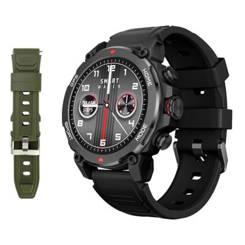 INTIME INTIME smartwatch G6 με 2x λουράκια, heart rate, 1.43