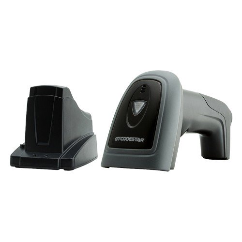 GTCODESTAR GTCODESTAR barcode scanner GT-1901C με βάση, 1D & 2D, ενσύρματο & ασύρματο, Bluetooth, 2000mAh, μαύρο