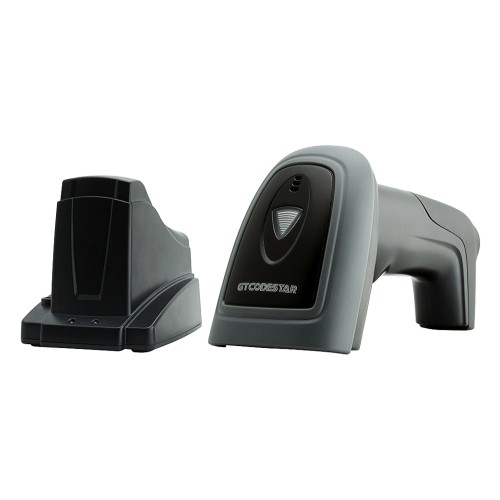 GTCODESTAR GTCODESTAR barcode scanner X-1901B με βάση, 1D & 2D, ενσύρματο & ασύρματο, Bluetooth, 2000mAh, μαύρο