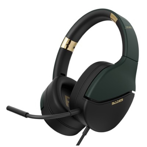 SADES SADES gaming headset SPOWER, 3.5mm σύνδεση, 40mm, multi-platform, μαύρο/πράσινο
