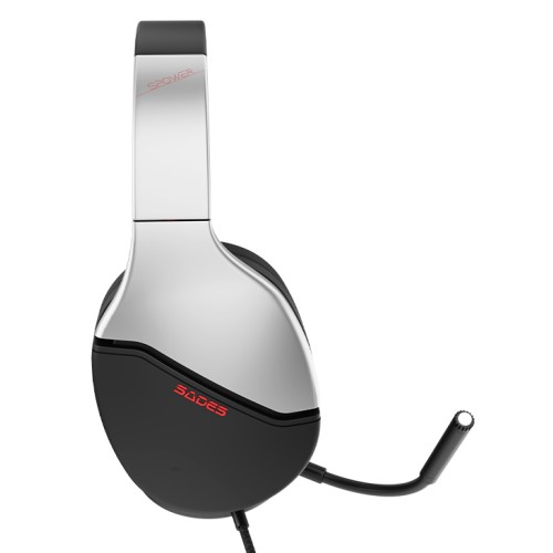 SADES SADES gaming headset SPOWER, 3.5mm σύνδεση, 40mm, multi-platform, ασημί