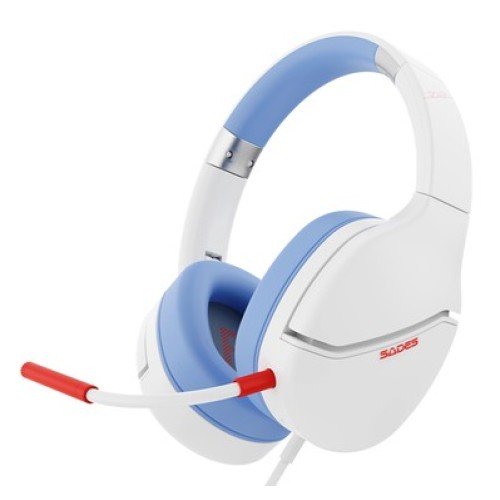 SADES SADES gaming headset SPOWER, 3.5mm σύνδεση, 40mm, multi-platform, λευκό