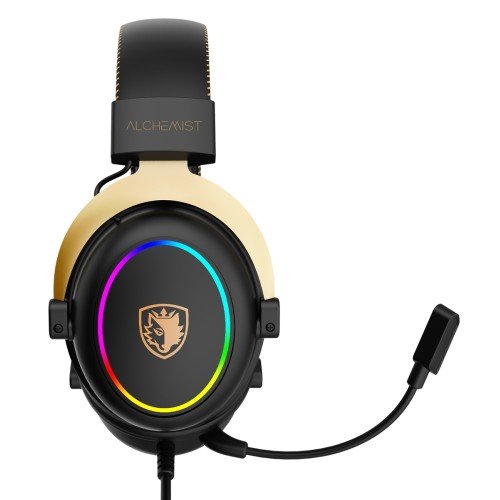 SADES SADES gaming headset Alchemist, USB σύνδεση, 50mm, V7.1 surround, ENC, RGB, multi-platform, μαύρο