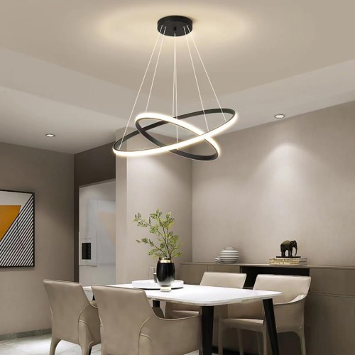 Powertech POWERTECH LED φωτιστικό οροφής PT-1525, 25W, 4000K, Φ40x120cm, μαύρο