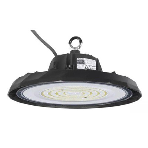 Powertech POWERTECH LED φωτιστικό καμπάνα PT-1531, 100W, 6500K, Φ30x11cm, IP65, μαύρο