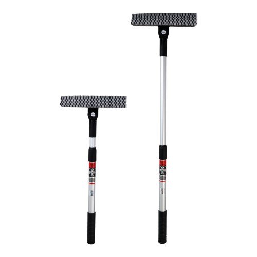 HEYNER HEYNER καθαριστής τζαμιών 407300, τηλεσκοπικός έως 80cm, ασημί/μαύρος