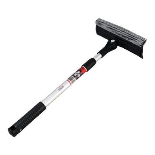 HEYNER HEYNER καθαριστής τζαμιών 407300, τηλεσκοπικός έως 80cm, ασημί/μαύρος