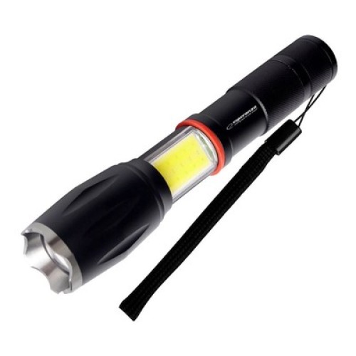 Esperanza ESPERANZA φορητός φακός LED EOT070, 250lm, IPX3, zoom, με μαγνήτη, μαύρος
