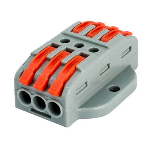 Powertech POWERTECH κλέμα σύνδεσης καλωδίων TOOL-0106, 3pin προς 3pin, 10τμχ